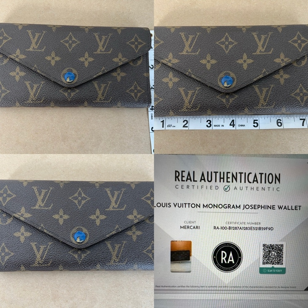 Louis Vuitton Brown Monogram Josephine Wallet - Picture 10 of 12